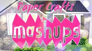 Mash Ups Paper Crafts  Paper Doll Bed  Paper Prom Dress  Purse  Backpack amp more [upl. by Esirahs]