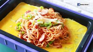 スパゲッティナポリタン日式拿破崙意大利麵  日式拿坡里意粉 Spaghetti Napolitan 香蕉奇異果乳酪 日本 récolte Home BBQ 日式電熱鍋 X Solen果汁機食譜 [upl. by Hoang]