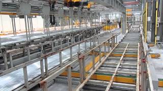 ALUMINIUM EXTRUSION PLANT  AUTOMATIC SKIPS HANDLING [upl. by Ostap]