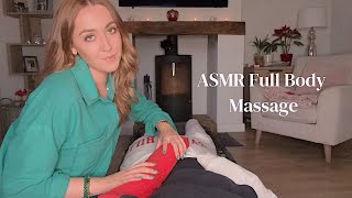 ASMR Full Body Massage  Chiropractic Adjustment amp Stretching Roleplay Body Pillow [upl. by Nattie758]