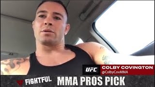 MMA Pros Pick  Eddie Alvarez vs Justin Gaethje UFC 218 [upl. by Aridan816]