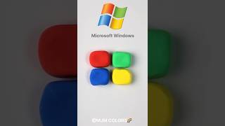 Mixing Microsoft Windows Logo Colors  Color Mixing Satisfying Video [upl. by Bink]