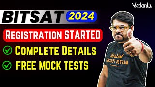 JEE 2024 BITSAT 2024 Registration OPENS  COMPLETE DETAILS  How to Apply Exam Pattern  Harsh Sir [upl. by Ervine89]