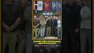 Ukraines Zelensky visits Pennsylvania ammunition plant  WION Shorts [upl. by Bryana]