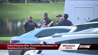 Boca Raton police investigating a disturbance at a hotel [upl. by Leontyne326]