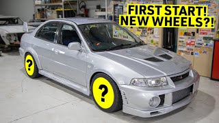 CHEAP EVO 6 FIRST Startup amp New WHEELS [upl. by Abisia889]