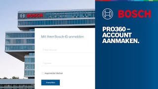 Bosch Professional PRO360 – Account aanmaken [upl. by Ahsitram]