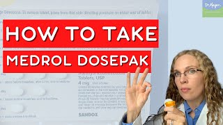 How to Take a Medrol Dosepak or 6 Day Pack of Prednisone 💊 [upl. by Romilda]