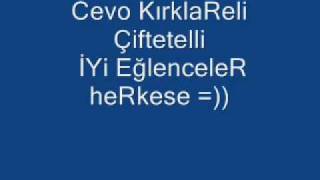 Kırklareli Çiftetelli Cevo [upl. by Ecilahc]