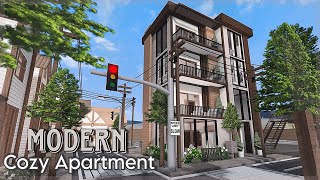 BLOXBURG Modern Cozy Apartment  speedbuild  tour ♡ [upl. by Ocram929]