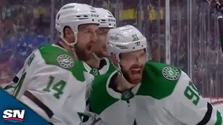 Stars Captain Jamie Benn Ties It Off Great Pass From Evgenii Dadonov [upl. by Relyuhcs952]