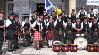 19th International Piping Festival Strakonice  Sunday Parade [upl. by Alikahs]