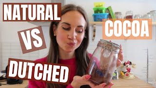 Types of cocoa powder for baking Natural vs Dutched whats the difference [upl. by Kurtzman]