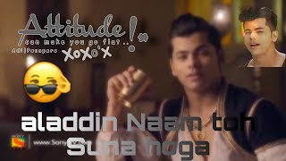 aladdin attitude☠️ viral aladdin Naam toh Suna hoga yasmine edit [upl. by Janka180]