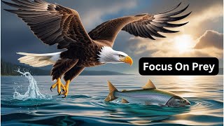 Eagles Deep Focus On His Prey Eagle Fishing Landing and Flying Skills  Animal Facts Finder [upl. by Eintruoc170]