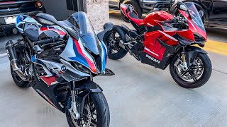 DUCATI SUPERLEGGERA V4 VS BMW M1000RR VS BMW S1000RR 😮‍💨 Uninfluenced [upl. by Smallman]