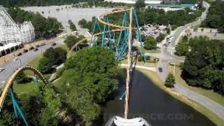 Goliath Front Seat onride widescreen POV Six Flags Over Georgia [upl. by Chien981]