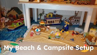 Revealing my Beach and Campsite Setup 😄sylvanianfamilies [upl. by Aniral]