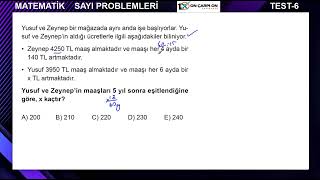 Sayı Problemleri Test 6 Soru 7 [upl. by Geithner641]