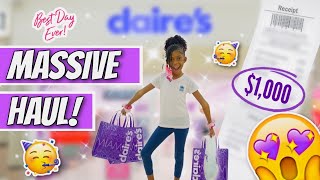 Claires Shopping Spree Haul The Ultimate MustHaves [upl. by Eityak]