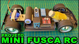 Fixando a Eletrônica do Mini Fusca RC Passo a Passo  Como Fazer Carrinho de Controle Remoto Arduino [upl. by Britni]