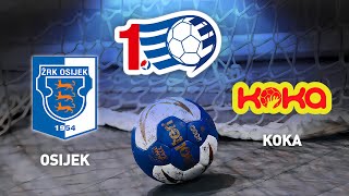 Osijek vs Koka  25 kolo  1 HRL Žene [upl. by Quint]