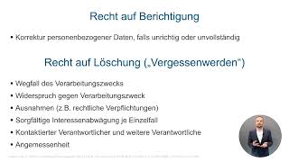 Betroffenenrechte  DSGVO 417 [upl. by Aneelas]