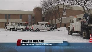 Cudahy Middle School closed due to a power outage [upl. by Nalyk]