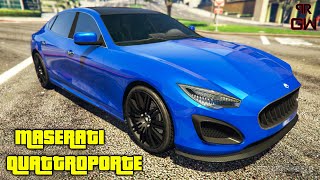 Maserati Quattroporte  Lampadati Cinquemila Customization amp Review  GTA 5 Online The Contract DLC [upl. by Surtimed84]