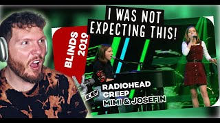 Mimi amp Josefin REACTION Radiohead  Creep  The Voice Kids 2019 Germany REACTION [upl. by Karlie]