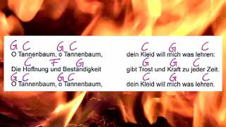 Oh Tannenbaum  Weihnachtslied  Text Akkorde  Campfire Music  Musikschach [upl. by Niraa977]