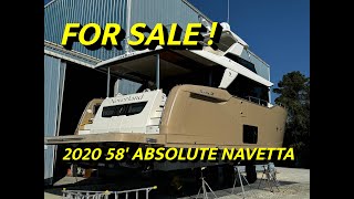 Yacht for sale 2020 58 Absolute Navetta [upl. by Lehcyar]