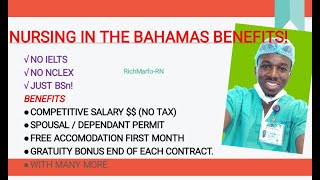 AMAZING BENEFITS OF A REGISTERED NURSE IN THE BAHAMAS [upl. by Earb752]