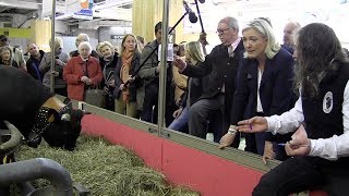 Marine Le Pen au Salon de lAgriculture  reportage complet [upl. by Assehc]