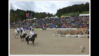 Ausschnitt Marbacher Hengstparaden 2024  Springquadrille [upl. by Abixah]