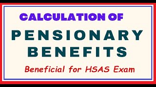 Pension Practical  HSAS PartI PaperIII [upl. by Gauntlett]