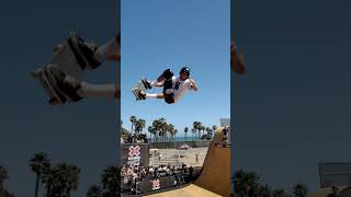 Soya Inomata Jimmy Wilkins amp Moto Shibata getting warmed up on the vert ramp XGamesVentura [upl. by Nnaesor]