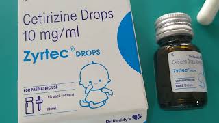 Cetirizine Drops 10 mg  Zyrtec Drops  Cetirizine Drops for Baby [upl. by Lauri]