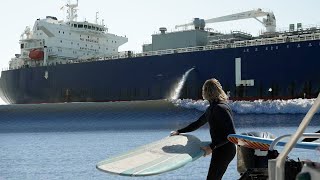 I Finally went TANKER SURFING in Galveston Texas [upl. by Erhart14]