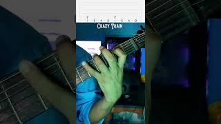 Ozzy Osborne  Crazy Train Guiter Tab Tutorial ozzyosbourne music guitar [upl. by Assiral]