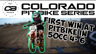 50cc First Win At Colorado Pitbike [upl. by Christine]