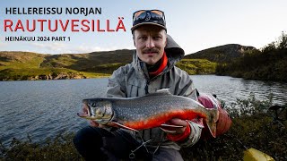 Arctic char fishing in Finnmark Norway optimal conditions for the dry fly fishing [upl. by Anirbes778]