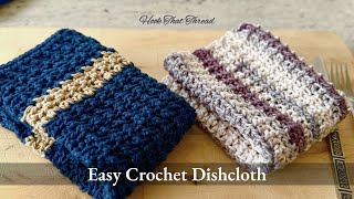 How to crochet a dishcloth  Easy Crochet pattern  Crochet for beginners [upl. by Jemimah]