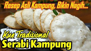 Kue Serabi Kampung Tepung Beras Lembut dan Bersarang  Jajanan Pasar Bikin Nagih [upl. by Arihaj]