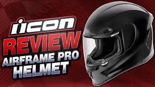 Icon Airframe Pro Helmet Review from Sportbiketrackgearcom [upl. by Armand965]