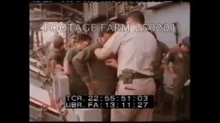 Evacuation of Saigon Vietnamese to CVA41 25020103  Footage Farm [upl. by Shadow167]