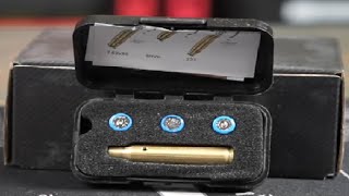 Feyachi Bore Sight 9mm 12 Gauge 223 5 56mm Red Laser Zeroing Boresighter Review [upl. by Yelena]