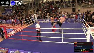 Bavarian Open 24  K1  S M 81kg BEG  Philip Denk vs Bernhard Spanner [upl. by Rorke]