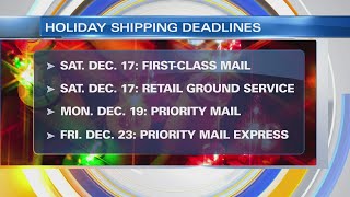 USPS UPS amp FedEx holiday shipping deadlines  2022 [upl. by Kcirret]