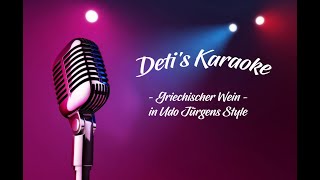 Griechischer Wein  Udo Jürgens  Karaoke [upl. by Longo]